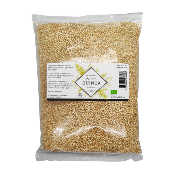 Bio Quinoa jaune Marangani, très savoureux.